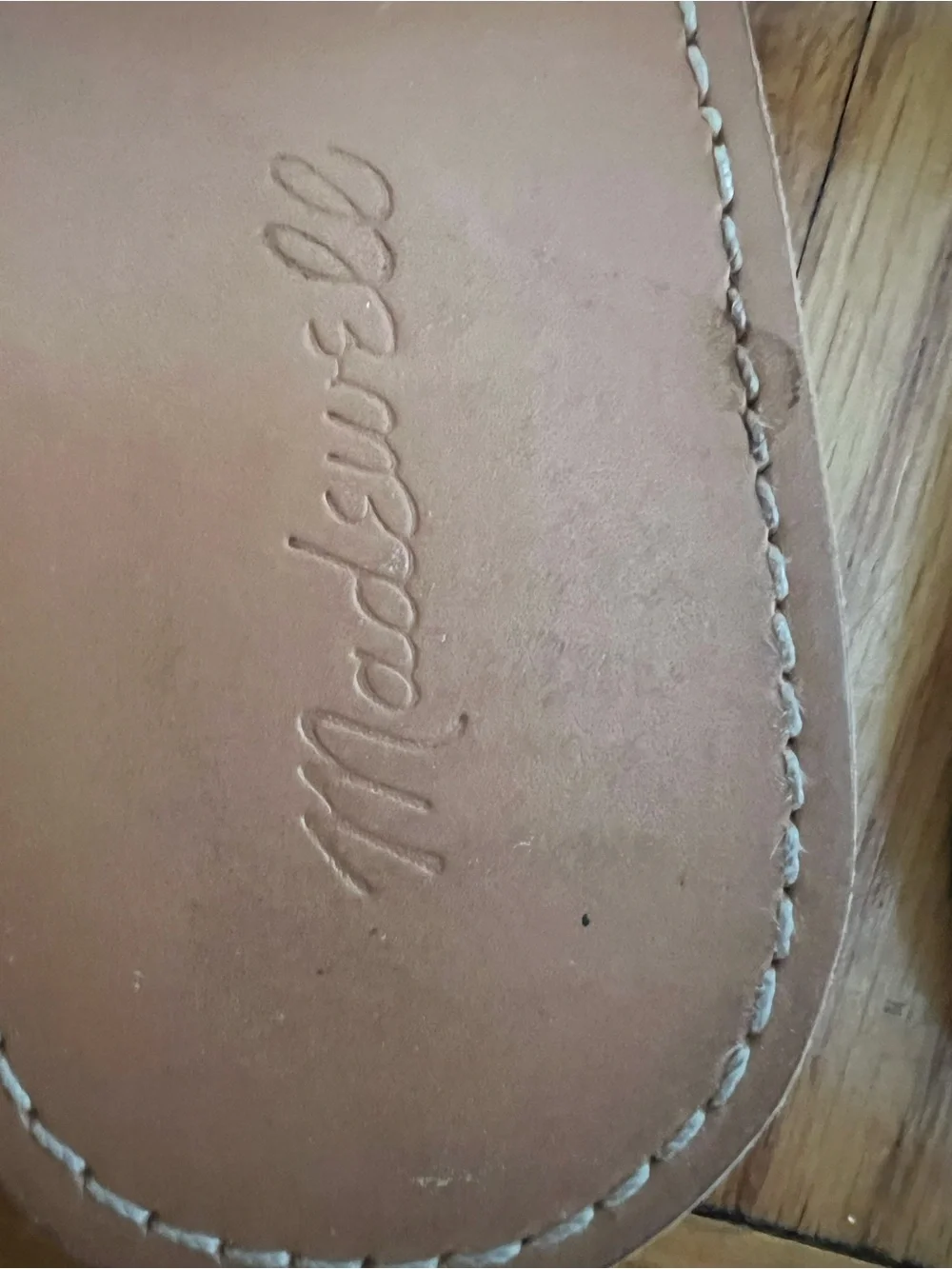 Madewell Tan Leather Toe-Ring Sandals